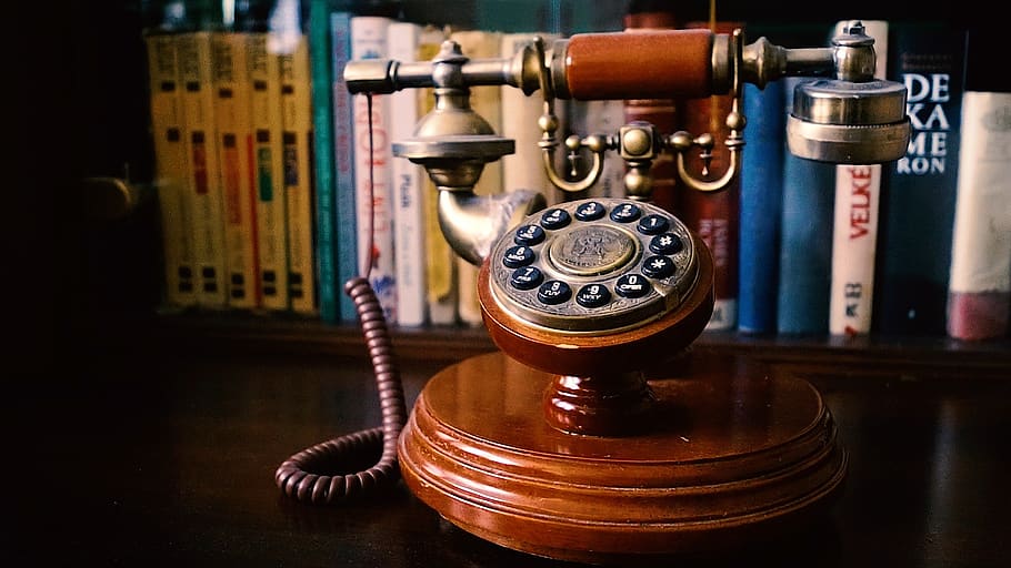 an old fashioned phone